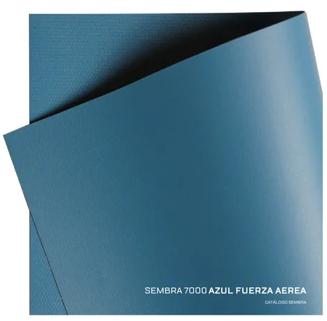 Lona PVC flexible SEMBRA 7000 azul fuerza aerea - ancho 2.20mts x mts lineal