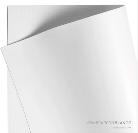 Lona PVC flexible SEMBRA 7000 blanco - ancho 2.20mts x mts lineal
