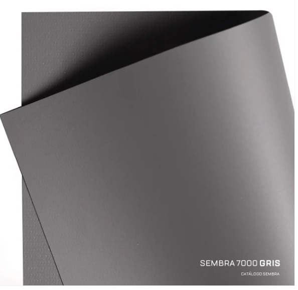 Lona PVC flexible SEMBRA 7000 gris - ancho 3.10mts x mts lineal