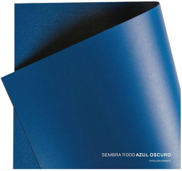 Lona PVC flexible SEMBRA 1100 azul oscuro- ancho 1.50mts x mts lineal