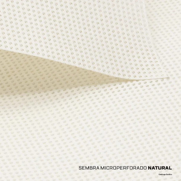 Lona PVC microperforada SEMBRA natural- ancho 3.10mts x mts lineal