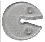 Tope para cadena t/pacman trasparente x unid