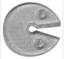 Tope para cadena t/pacman trasparente x unid