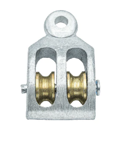 Roldana doble nº4 metalica 31.7mm ARMAR x unid