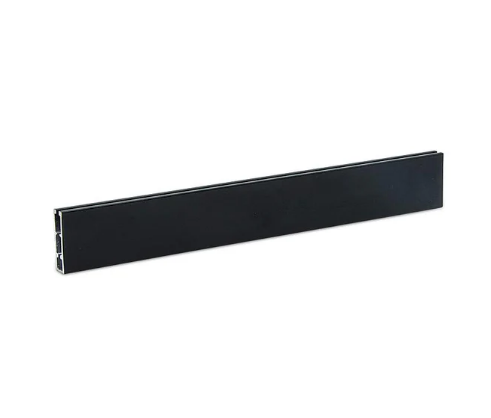 Zocalo roller aluminio simple CP3 ARMAR negro x mts