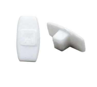 Zocalo roller tapa lateral plastica p/CP2 ARMAR blanco x par