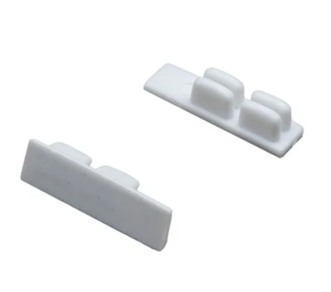 Zocalo roller tapa lateral plastica p/CP3 ARMAR blanco x par