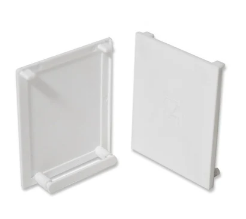 Cassette roller tapa lateral plastica p/cassette CARRE ARMAR blanco x par