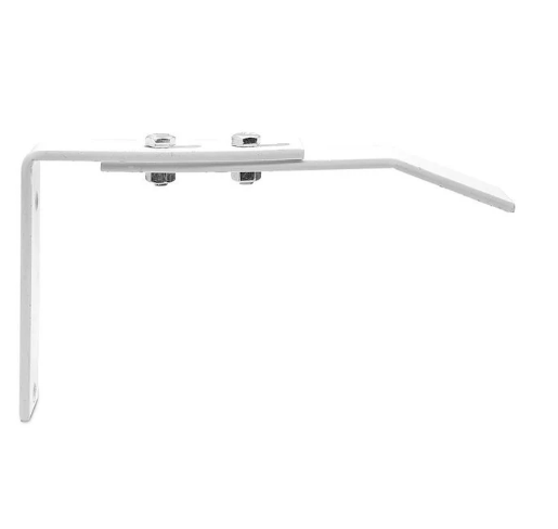 Soporte p/techo cubre toldo P/punto recto c/tension metalico ARMAR blanca x par