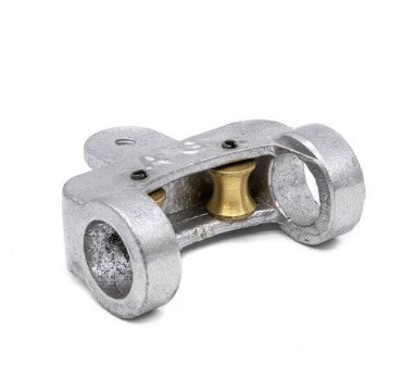 Corredera con ruedas anodizadas p/caño 1" metalica ARMAR  x unid