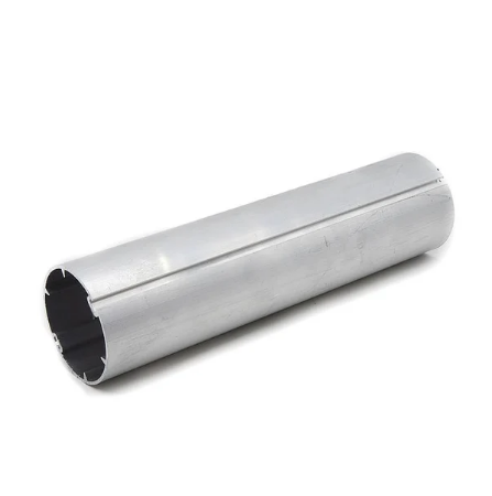 Tubo aluminio 55x1.60mm nervado y ranurado p/mec 41plus c/buje ARMAR x mt
