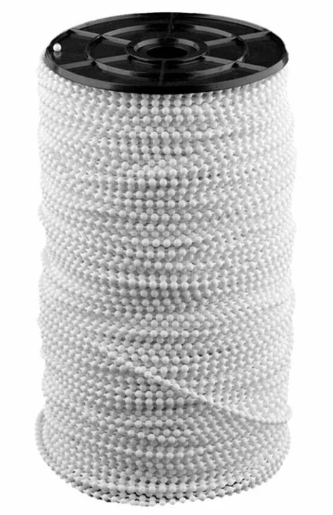 Cadena roller 4mm plastica ALSA blanco x 250mts