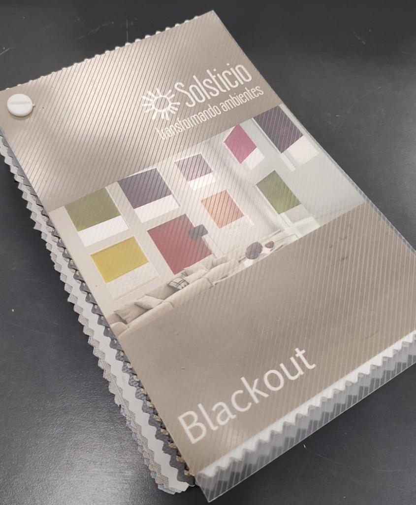 Muestrario de telas blackout