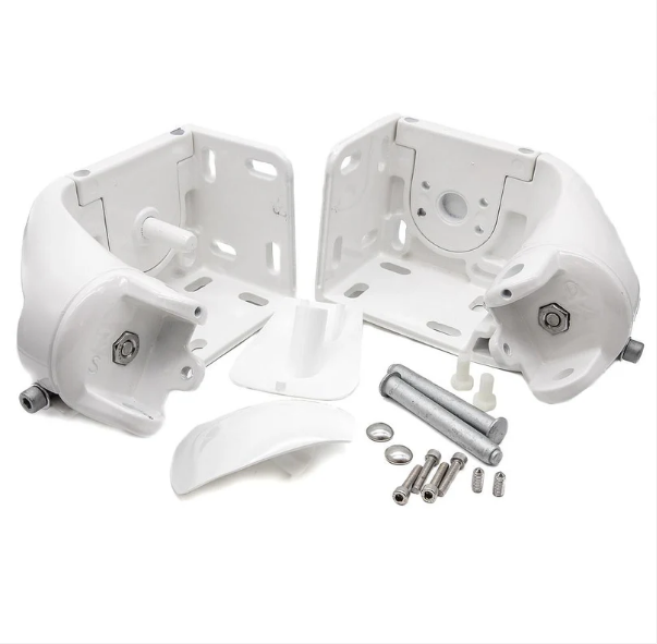 Brazo Invisible importado Helix Soporte Punta/Punta blanco x par