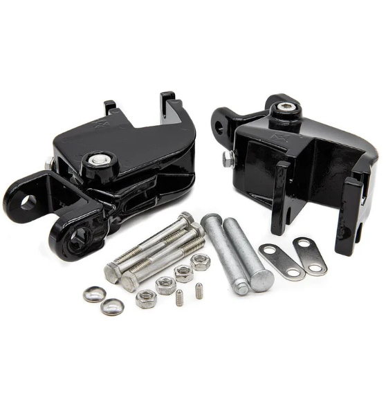 Brazo Invisible Europeo soporte c/ tornillo regulador importado negro x par