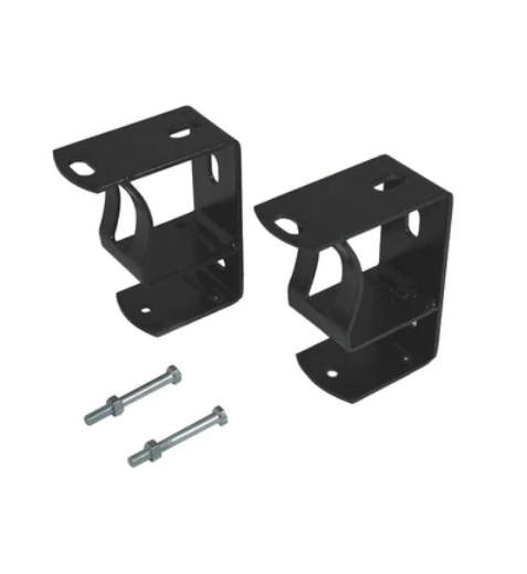 Barracuadra soporte metalico negro x par