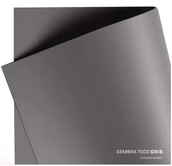 Lona PVC flexible SEMBRA 7000 gris - ancho 2.20mts x mts lineal