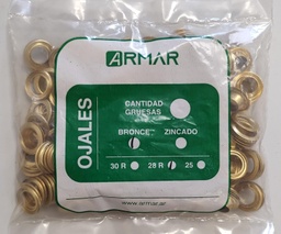 [4197] Ojal 28R bronce ARMAR X 144u