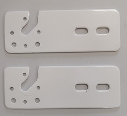 [SOP4214] Soporte plano metalico p/maquina toldo blanco x par