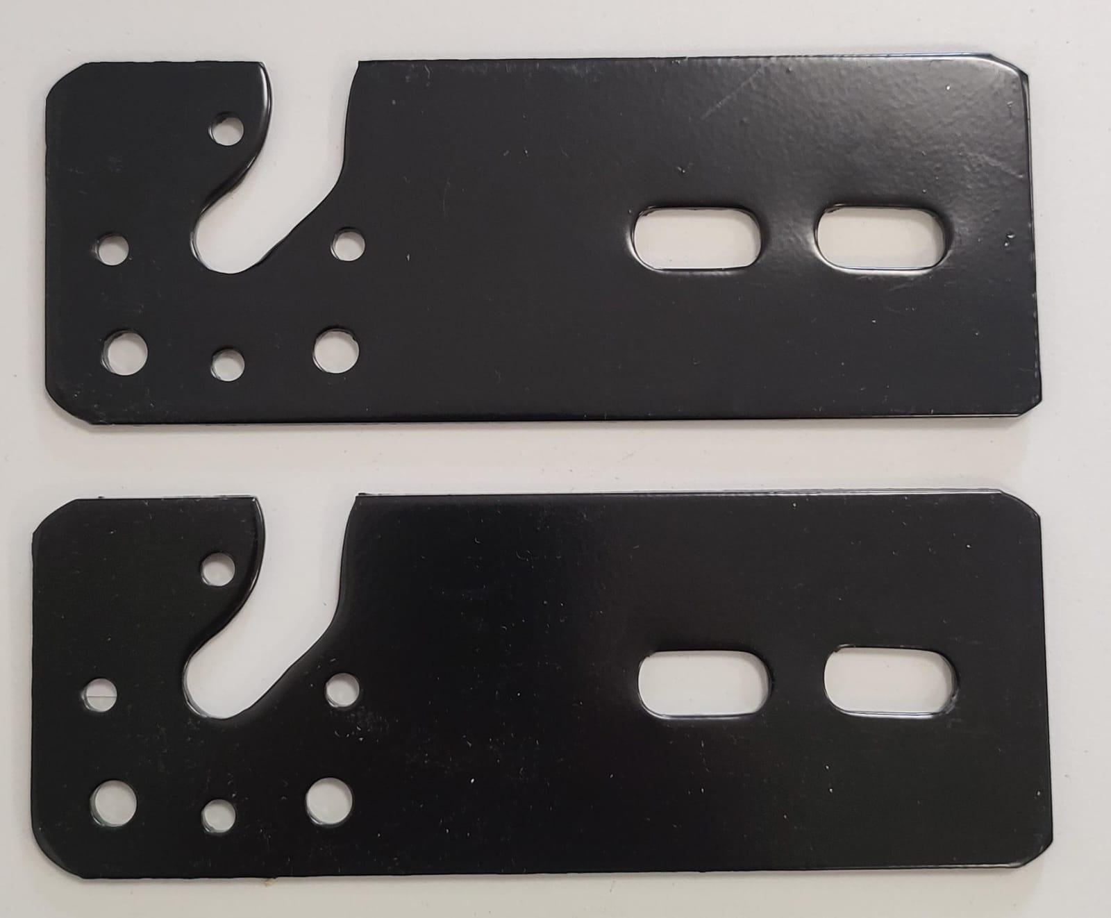 [SOP4215] Soporte plano metalico p/maquina toldo negro x par