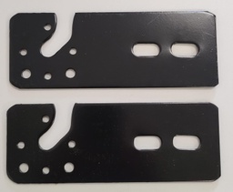 [SOP4215] Soporte plano metalico p/maquina toldo negro x par