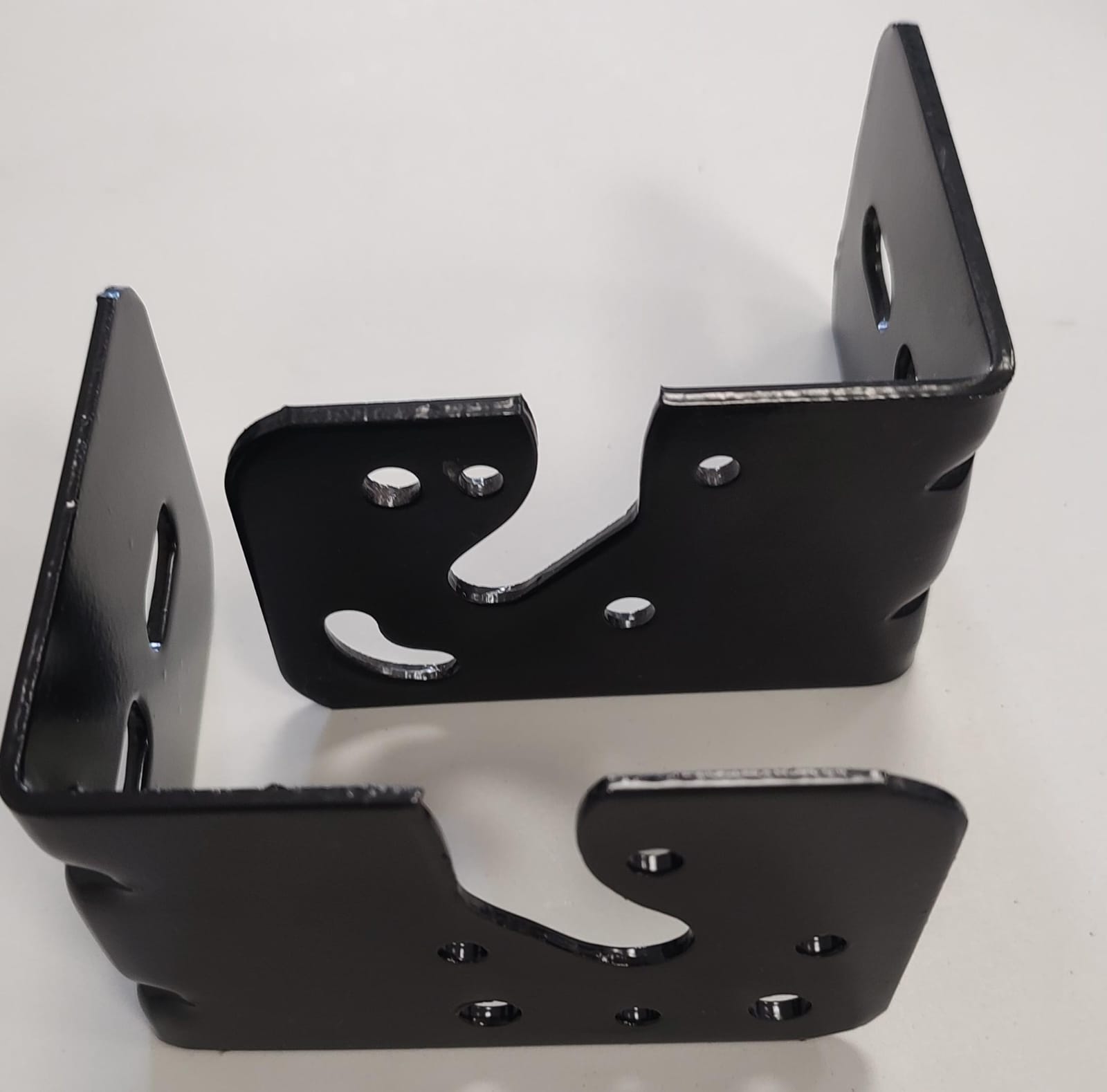 [SOP4219] Soporte escuadra metalico p/maquina toldo negro x par