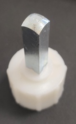 [SOP4230] Puntera 2 1/2&quot; c/ins cuadrado p/tubo redondo x unid