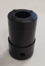 [SOP4232] Puntera 1 1/4" redonda negra c/agujero x par