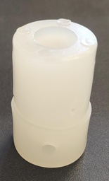 [SOP4234] Puntera 1" redonda blanca c/agujero x par