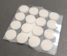 [4236] Abrojo 15mm circular autoadhesivo blanco x 12 unid