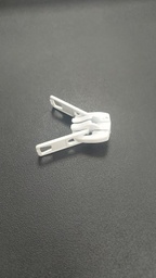 [4254] Deslizador doble p/cierre diente de perro 10mm blanco x unid