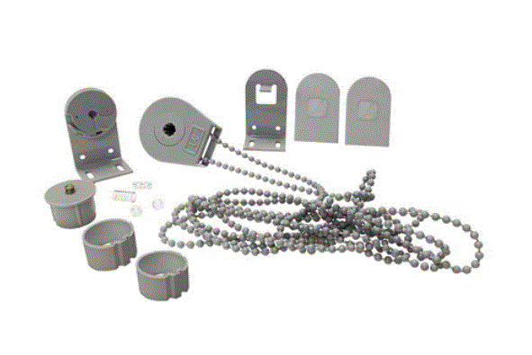 [4264] Kit mecanismo roller 28/32mm PLUS (hasta 8kg- 7m2) c/cadena ARMAR gris x unid
