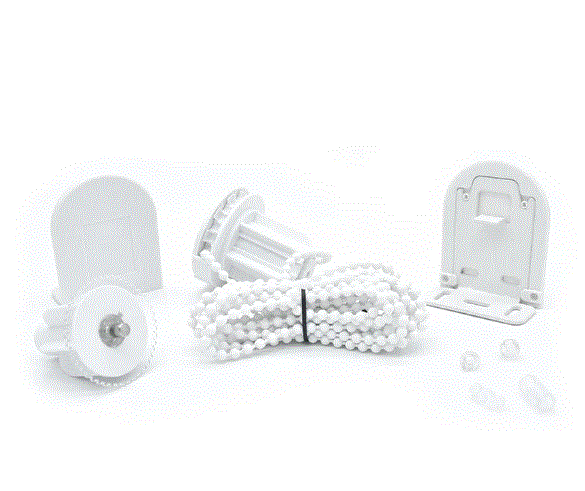[4269] Kit mecanismo roller 41mm REFORZADO (hasta 8kg-7m2) c/cadena ARMAR blanco x unid