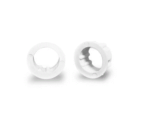 [4276] Buje adaptador plastico p/tubo 32 a 41mm ARMAR blanco x par