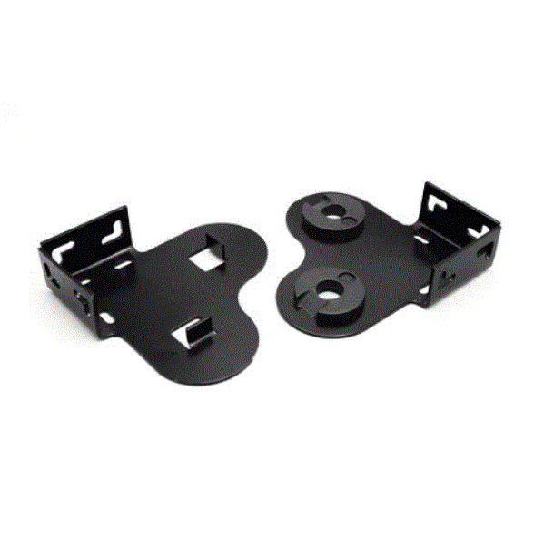 [4287] Soporte roller doble p/mec. 41 plus  ARMAR (met. s/tapa) negro x  par