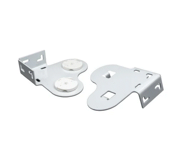 [4288] Soporte roller doble p/mec. 32 plus ARMAR (met. s/tapa) blanco x par