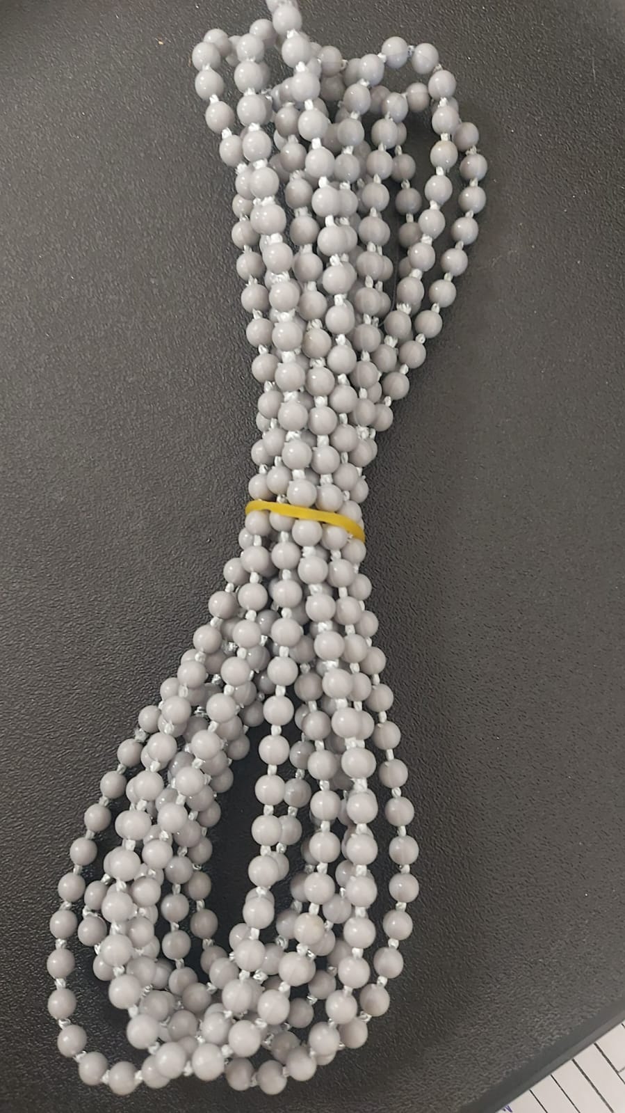 [4308] Cadena roller 4.8mm sin fin plastica ARMAR gris x 3mts