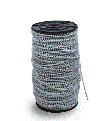 [4311] Cadena roller 4.8mm plastica ARMAR blanco x 200mts