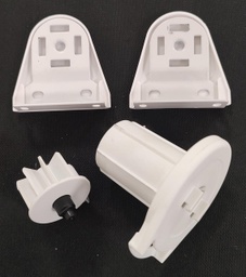 [4387] Kit mecanismo roller 38mm SL-20 p/tubo 40mm GENERICO blanco x unid