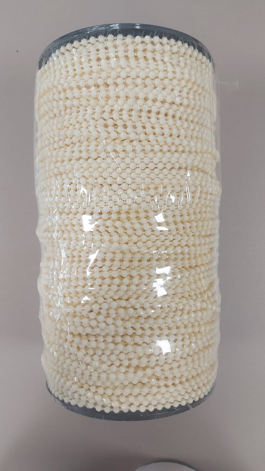 [4415] Cadena roller 4.5mm plastica ROLLTECH ivory x 250mts
