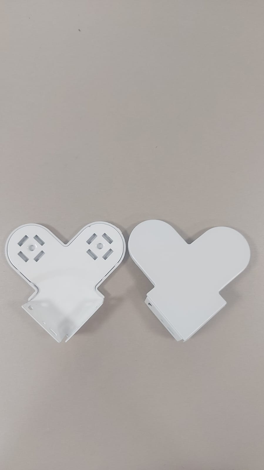 [4427] Soporte roller doble SL87mm p/mec. 32/38mm ROLLTECH (met. c/tapa) blanco x  par