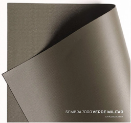 [4451] Lona PVC flexible SEMBRA 7000 verde militar- ancho 2.20mts x mts lineal