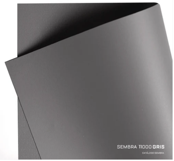[4455] Lona PVC flexible SEMBRA 1100 gris- ancho 1.50mts x mts lineal