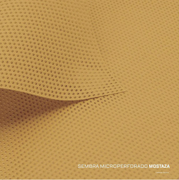 [4462] Lona PVC microperforada SEMBRA mostaza- ancho 3mts x mts lineal