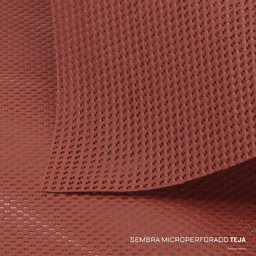 [4463] Lona PVC microperforada SEMBRA teja- ancho 3mts x mts lineal