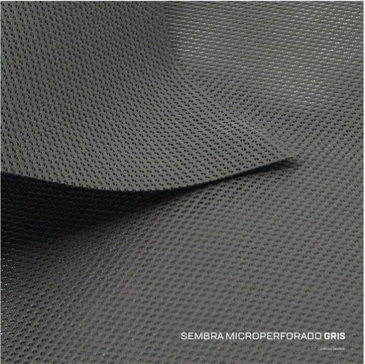 [4465] Lona PVC microperforada SEMBRA gris- ancho 3.10mts x mts lineal