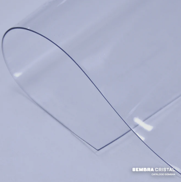 [4473] Lona cristal nº5 450 micrones SEMBRA transparente- ancho 1.40mts x mts lineal