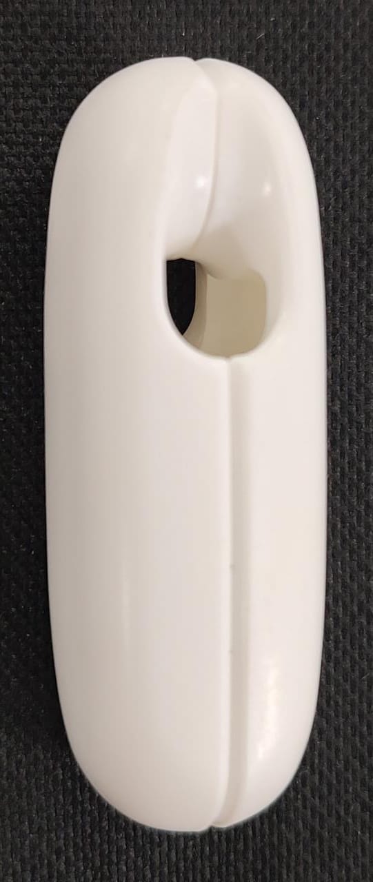 [4491] Contrapeso p/cadena plastico 28gr GENERICO blanco x unid
