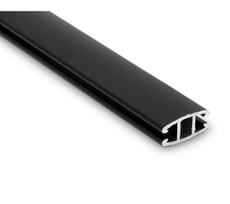 Zocalo roller aluminio simple CP2 ARMAR negro x mts