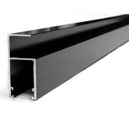 Guia lateral roller aluminio ARMAR negro x mts